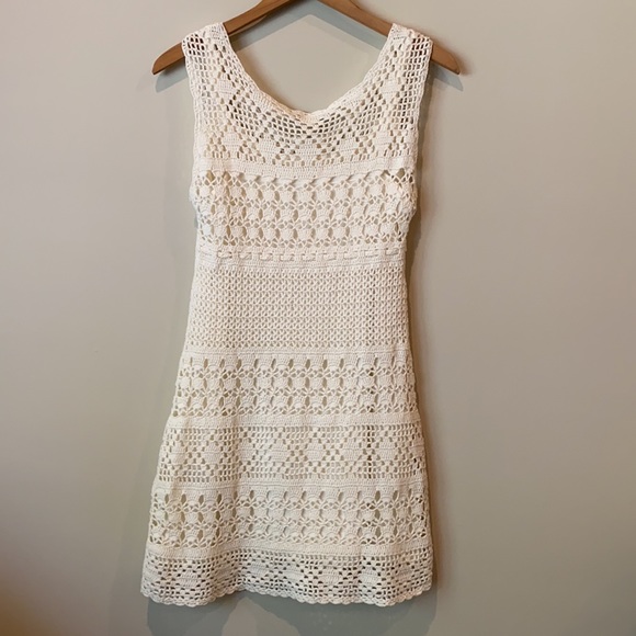 NWT Forever 21 brand cream crochet style dress - Picture 5 of 6